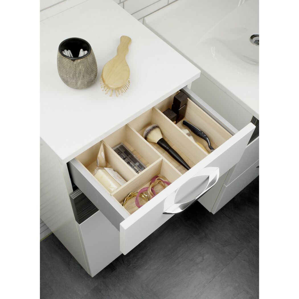 Schubladen-Box aus Buchenholz, 17 x 7 x 32 cm