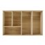 Leere Schubladenbox aus hellem Holz