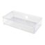 Leerer, durchsichtiger Organizer mit Schublade