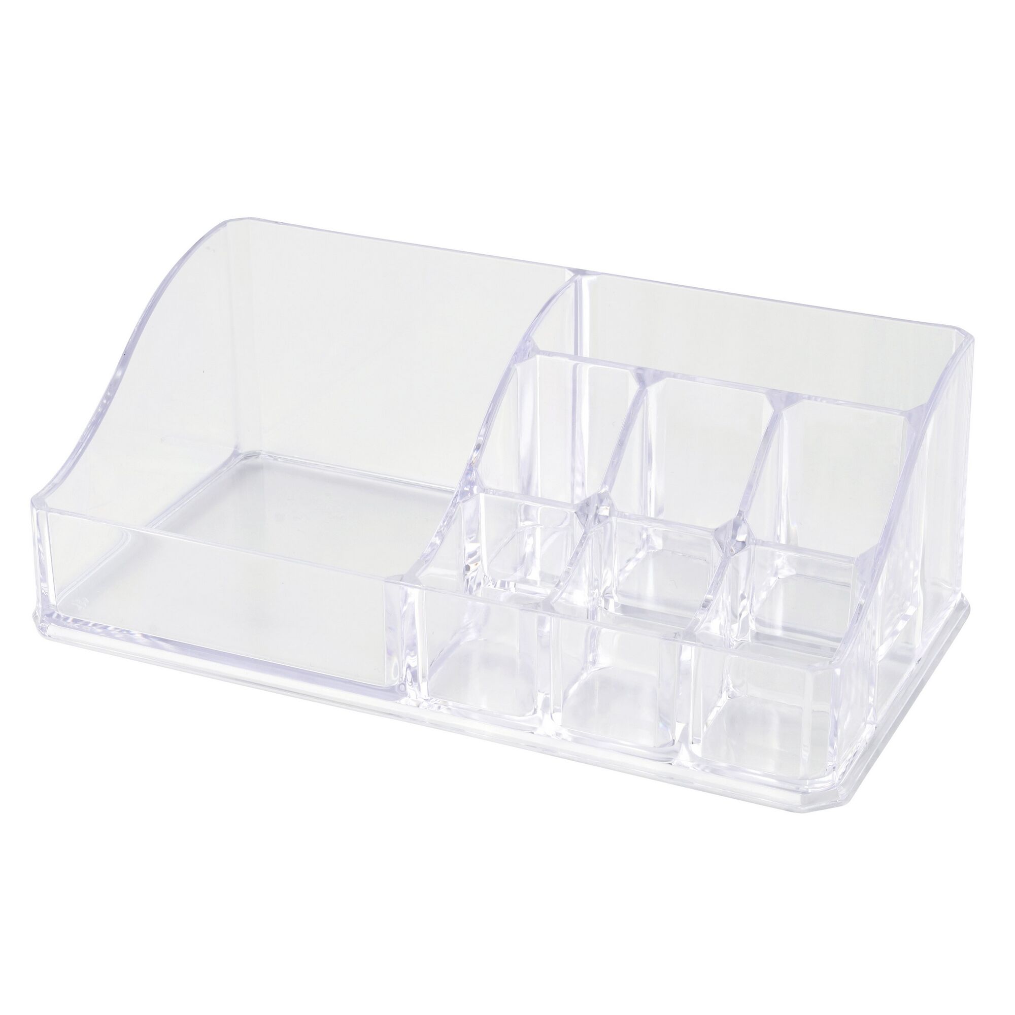 Leerer durchsichtiger Make-up Organizer