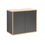 Waschbeckenunterschrank 'Finn' braun/anthrazit matt 60 x 50 x 30,5 cm