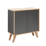 Waschbeckenunterschrank 'Finn' braun/anthrazit matt 60 x 50 x 30,5 cm