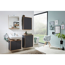 Waschbeckenunterschrank 'Finn' braun/anthrazit matt 60 x 50 x 30,5 cm