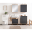 Waschbeckenunterschrank 'Finn' braun/anthrazit matt 60 x 50 x 30,5 cm
