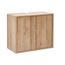 Waschbeckenunterschrank 'Finn' braun matt 60 x 50 x 30,5 cm