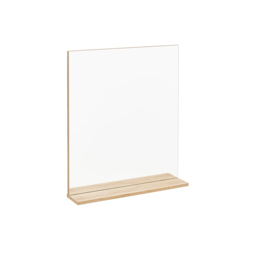 Spiegel mit Ablage aus Holz