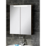 Verkleinertes Bild von LED-Spiegelschrank 'A-Vero' graueiche 70 x 79,5 x 15,7 cm