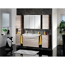 LED-Spiegelschrank 'A-Vero' braun 105 x 79,5 x 15,7 cm