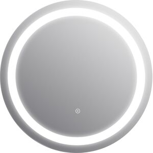 LED-Badspiegel 'Brietta' silbern Ø 60 cm