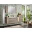 Modernes Badezimmer mit Waschbecken und Spiegelschrank