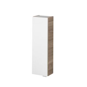 Hängeschrank 'Luxor' braun, weiß foliert 20 x 68 x 16 cm links