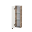 Hängeschrank 'Luxor' braun, weiß foliert 20 x 68 x 16 cm links