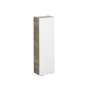 Hängeschrank 'Luxor' braun, weiß foliert 20 x 68 x 16 cm