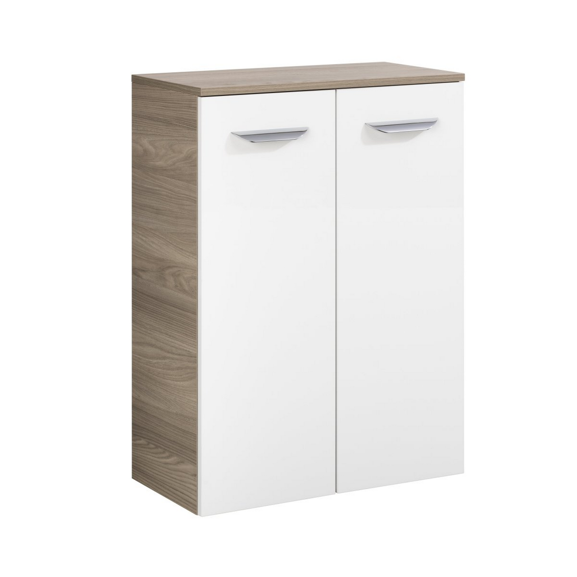 Doppelmidischrank 'Luxor' midi, steinesche, weiß 60,5 x 82,5 x 32 cm + product picture