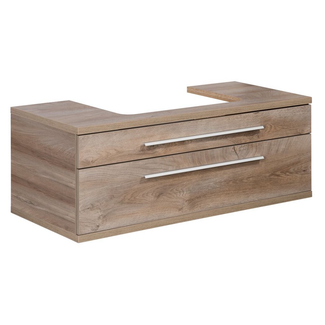 Waschbeckenunterschrank 'Stanford' braun foliert 110 x 41 x 50 cm