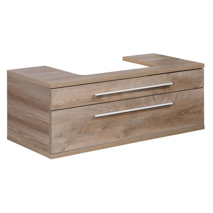 Waschbeckenunterschrank 'Stanford' braun foliert 110 x 41 x 50 cm