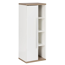 Midischrank 'Stanford' weiß, braun glänzend 42 x 106 x 32 cm