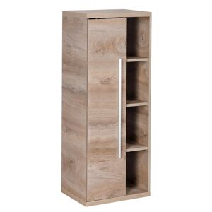 Midischrank 'Stanford' braun furniert 42 x 106 x 32 cm links