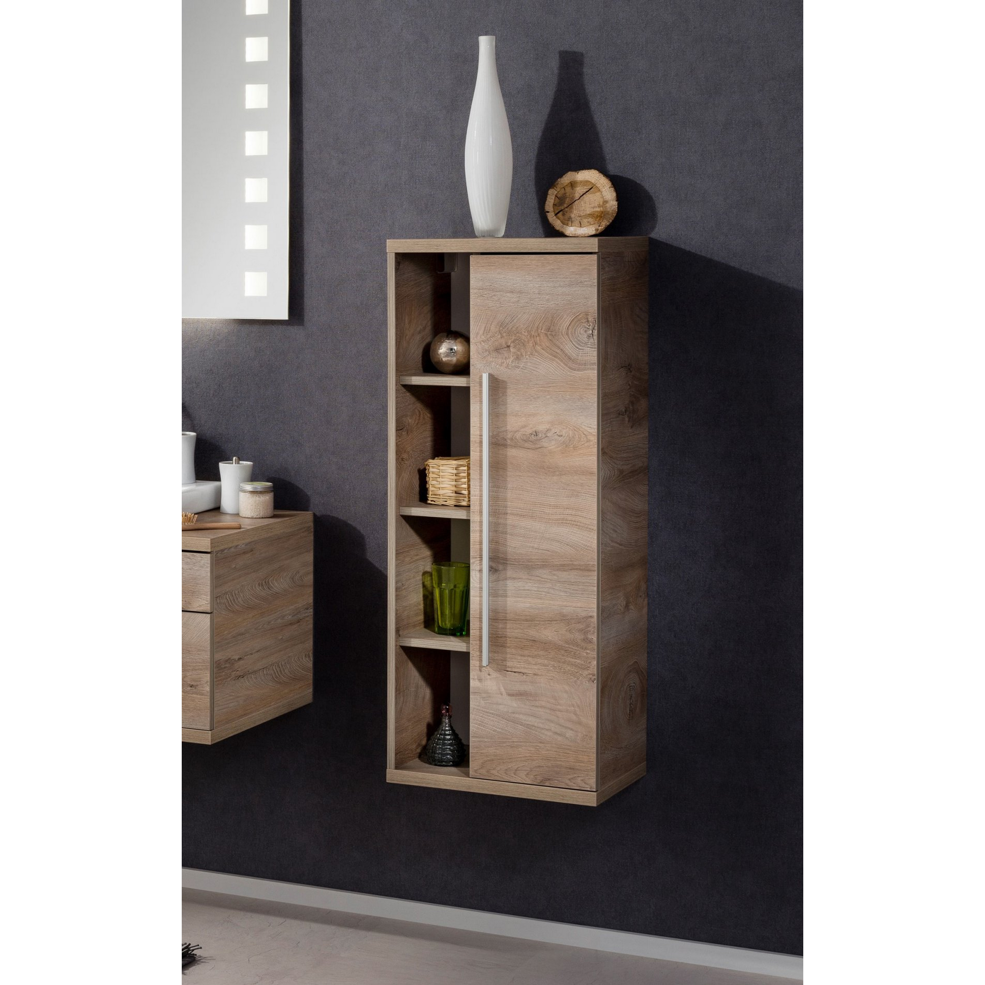 Fach-Midischrank 'Stanford ', nature oak 42 x 106 x 32 cm + product picture