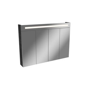 LED-Spiegelschrank 'Twindy' braun 110 x 78,4 x 16,2 cm