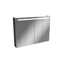 LED-Spiegelschrank 'Twindy' braun 110 x 78,4 x 16,2 cm