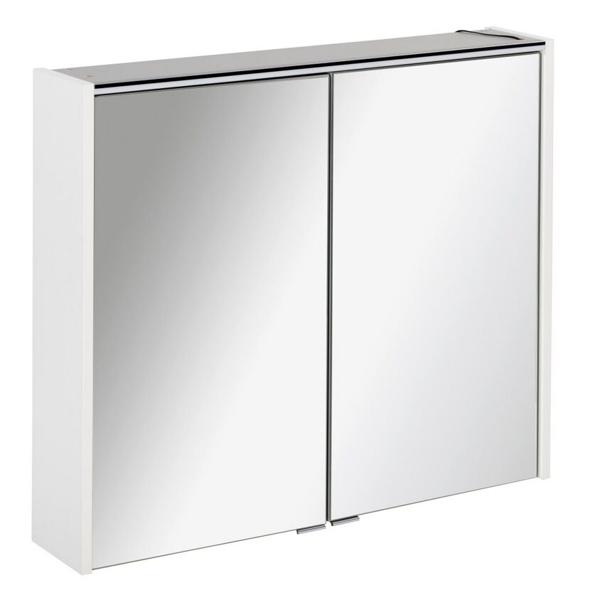 LED-Spiegelschrank 'Denver' weiß 80 x 68,5 x 16 cm