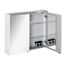 LED-Spiegelschrank 'Denver' weiß 80 x 68,5 x 16 cm