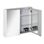LED-Spiegelschrank 'Denver' weiß 80 x 68,5 x 16 cm