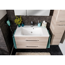 Waschbecken mit Unterschrank 'B.Clever' braun 90 x 50,8 x 46 cm