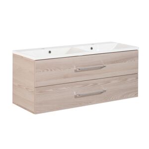 Waschbecken mit Unterschrank 'B.Clever' braun 120 x 50,8 x 46 cm
