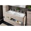 Waschbecken mit Unterschrank 'B.Clever' braun 120 x 50,8 x 46 cm