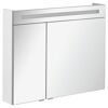 Weißer Spiegelschrank mit LED-Beleuchtung oben
