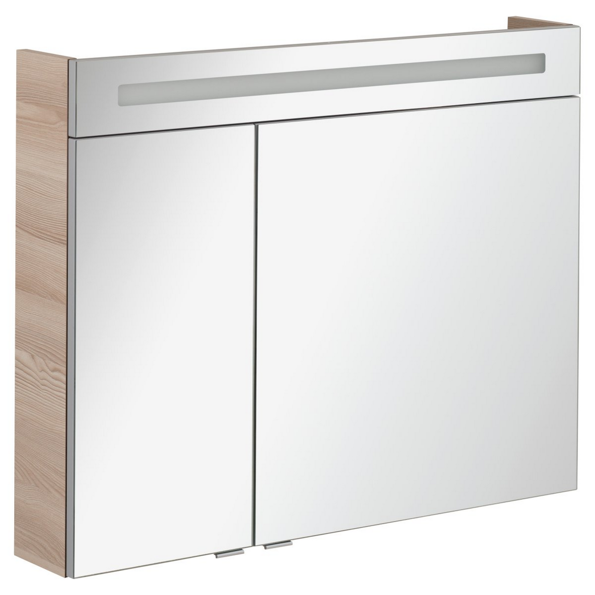 LED-Spiegelschrank 'B.Clever' alaska-esche 90 x 70,6 x 15,8 cm + product picture