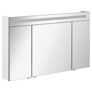 LED-Spiegelschrank 'B.Clever' weiß 120 x 70,6 x 15,8 cm