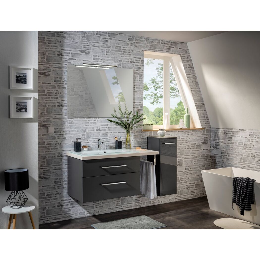 Badezimmer mit HYPE 3.0 Midi Waschbeckenunterschrank