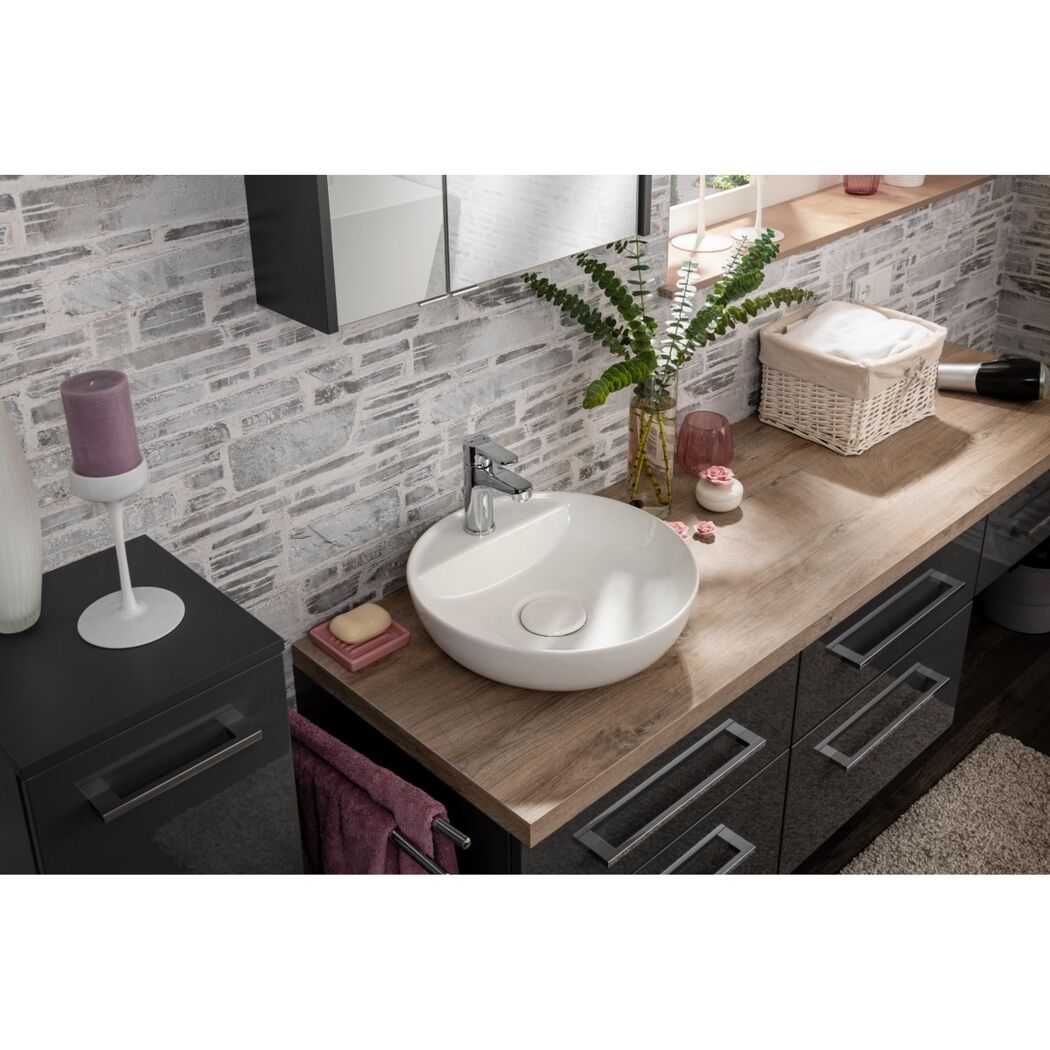 Handwaschbecken eckig weiß 42 x 13 x 42 cm