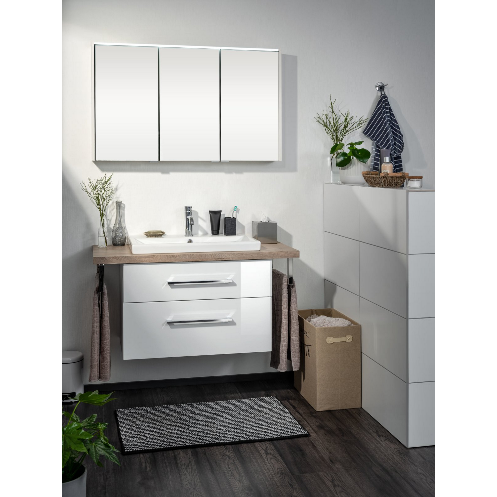 Waschtischunterschrank 'Hype 3.0' weiß 80 x 51 x 49 cm + product picture