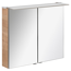LED-Spiegelschrank 'B.Perfekt' braun 80 x 69,4 x 15,2 cm