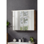 LED-Spiegelschrank 'B.Perfekt' braun 80 x 69,4 x 15,2 cm