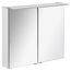 LED-Spiegelschrank 'B.Perfekt' weiß 80 x 69,4 x 15,2 cm
