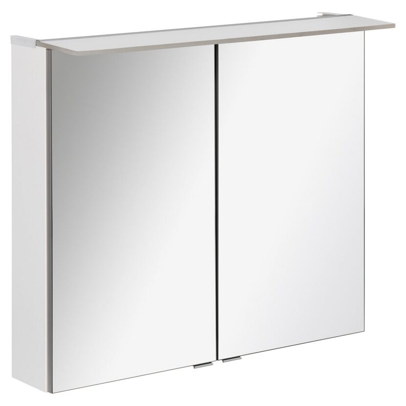 LED-Spiegelschrank 'B.Perfekt' weiß 80 x 69,4 x 15,2 cm