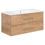 Waschbecken mit Unterschrank 'B.Perfekt' braun foliert 103 x 51 x 48 cm