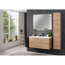 Waschbecken mit Unterschrank 'B.Perfekt' braun foliert 103 x 51 x 48 cm