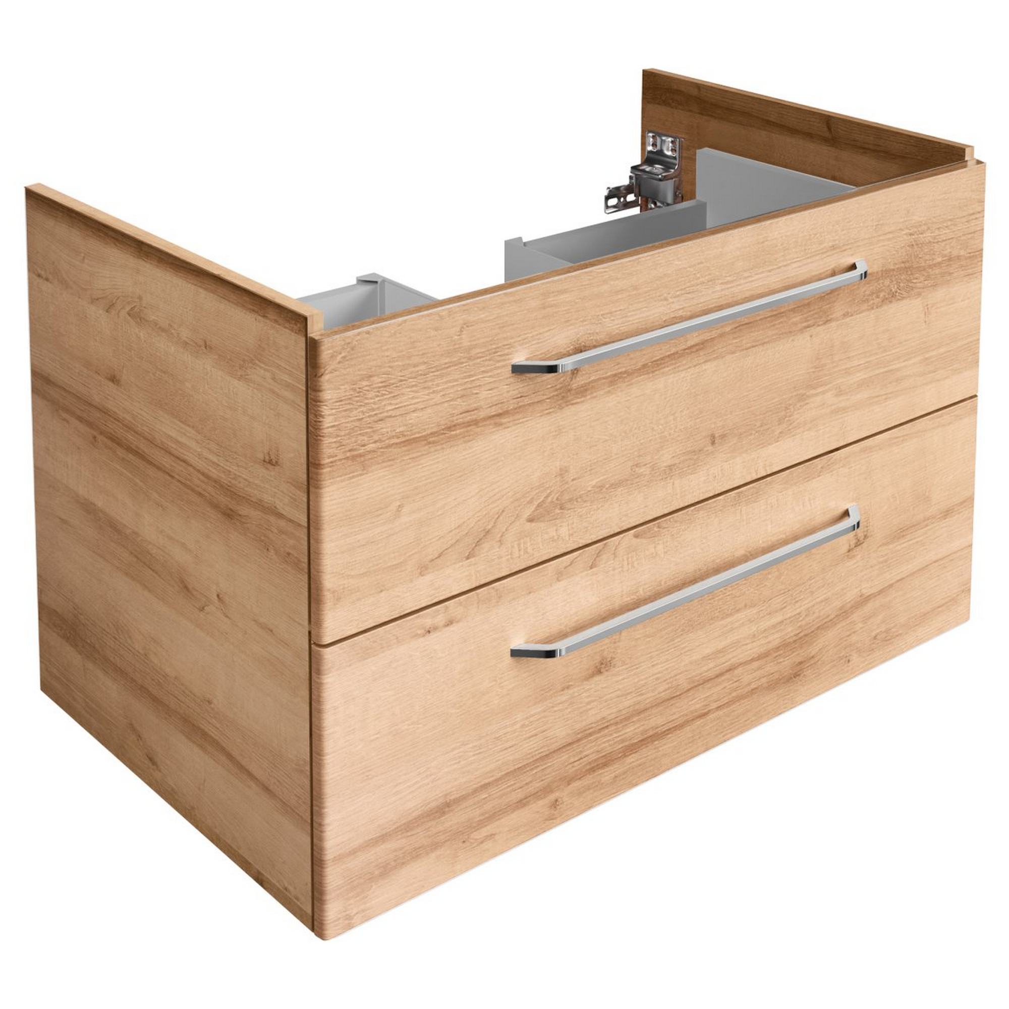 Waschbeckenunterschrank 'Milano' braun foliert 80 x 49,5 x 48 cm