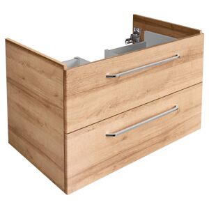 Waschbeckenunterschrank 'Milano' braun foliert 80 x 49,5 x 48 cm