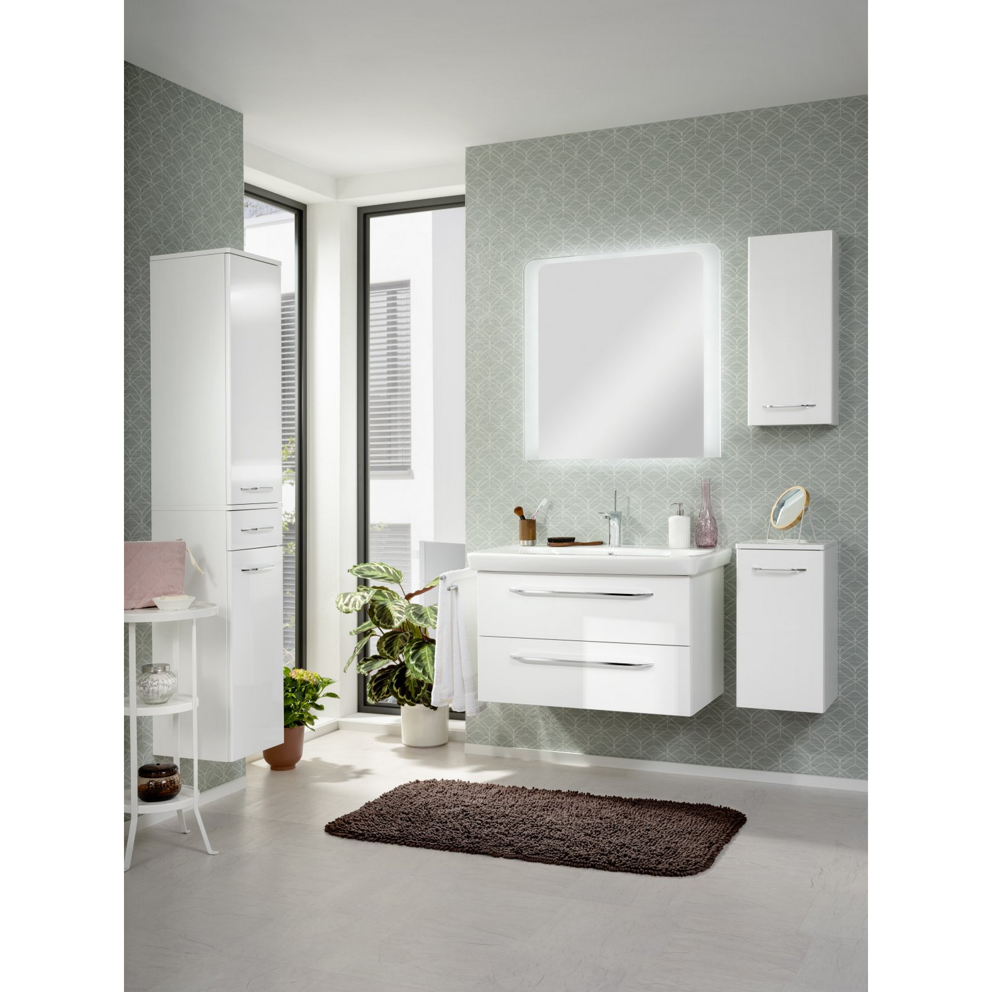 Waschtisch-Unterschrank 'Milano' weiß/Asteiche 80 x 49,5 x 48 cm + product picture