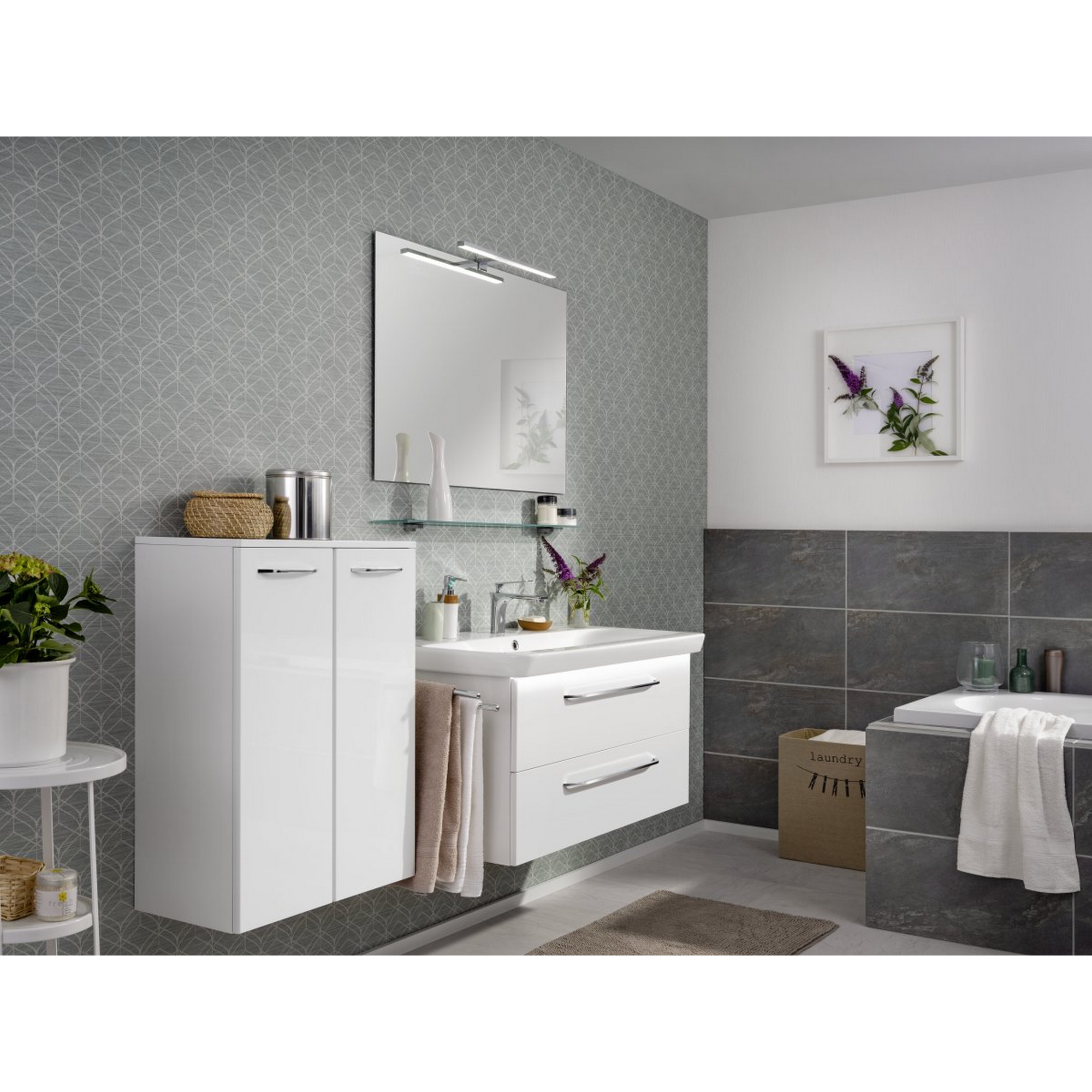 Waschtisch-Unterschrank 'Milano' weiß 100 x 49,5 x 48 cm + product picture