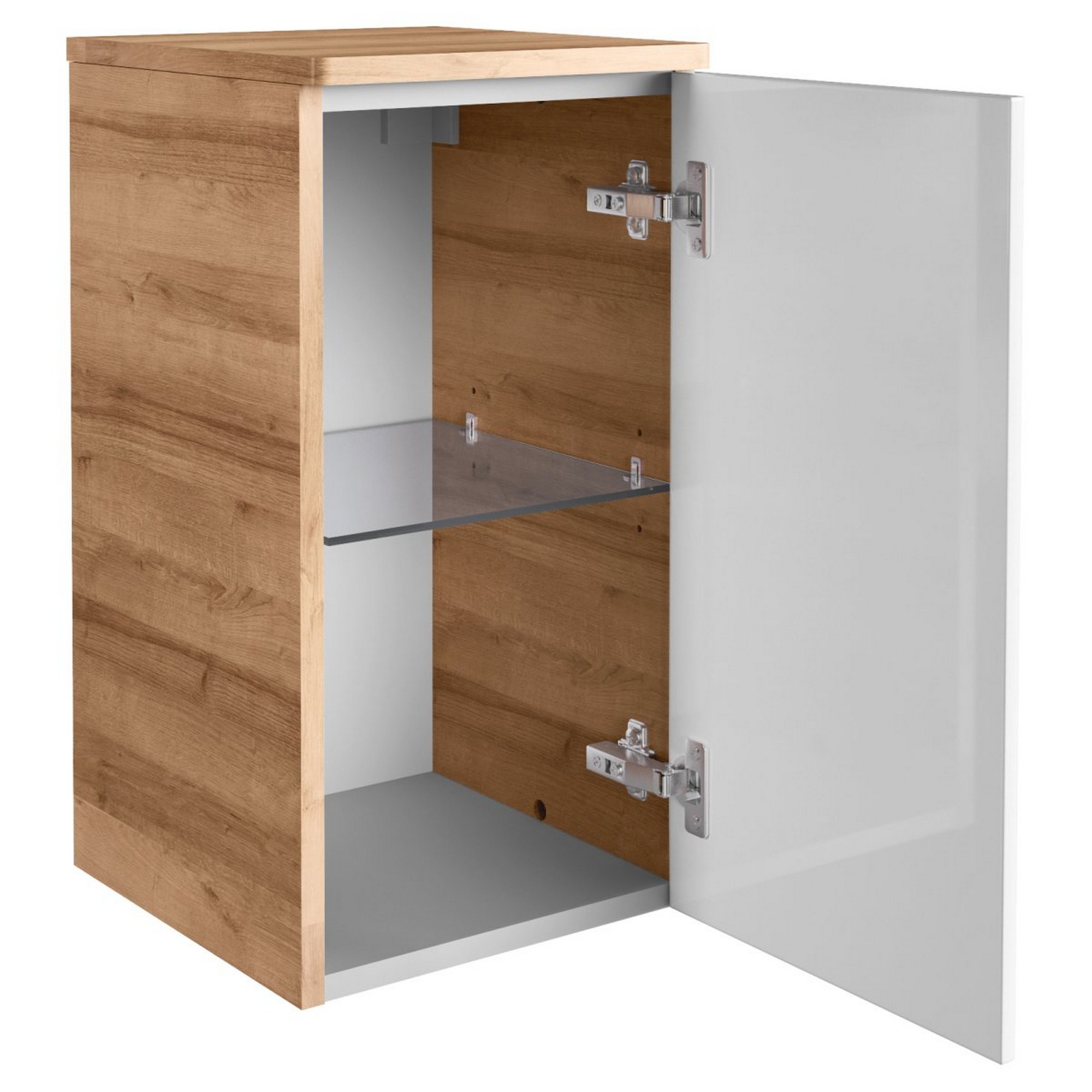 Hängeschrank 'Milano' Asteiche, weiß 30 x 57 x 32 cm + product picture