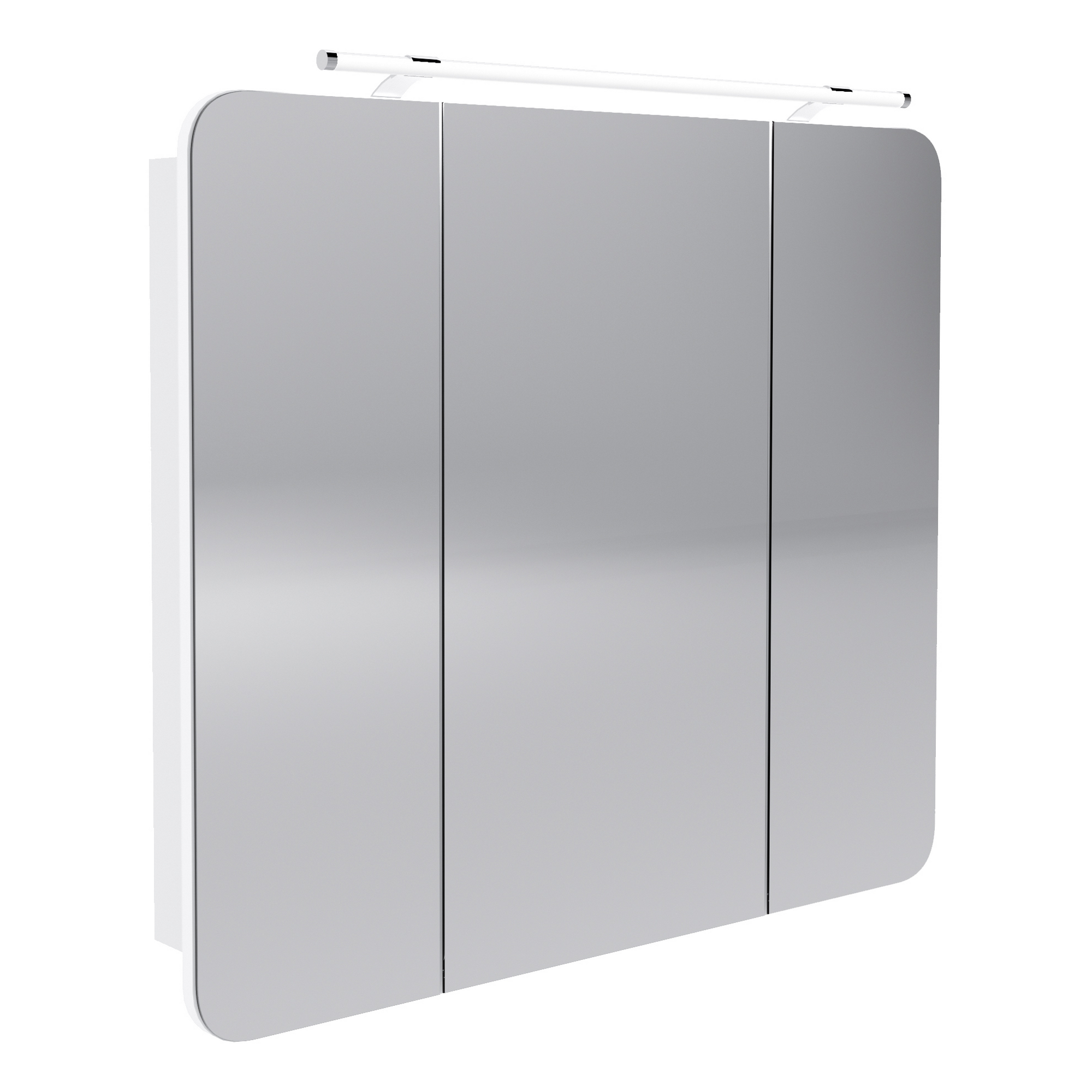 Fackelmann LED-Spiegelschrank ‚Milano‘ weiß 89,9 x 78 x 15,8 cm