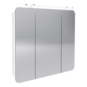 LED-Spiegelschrank 'Milano' weiß 89,9 x 78 x 15,8 cm